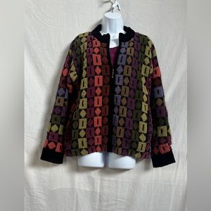 Icelandic Designs fun color (block)  Jacket Size M